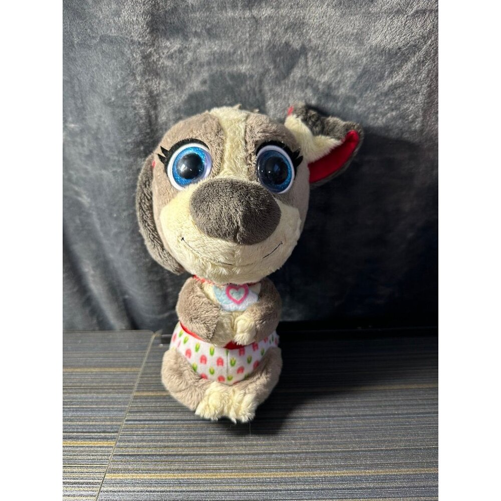 Disney Junior T.o.T.S Pablo Wrap and Cuddle Plush‎ Puppy Dog- READ